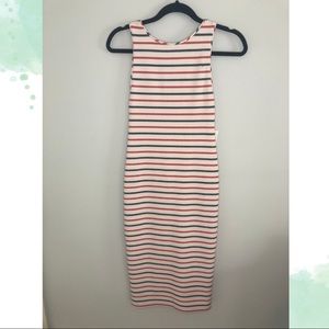 ZARA, Red, White & Blue striped stretchy bodycon dress, size small. NWT!